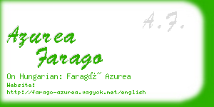 azurea farago business card